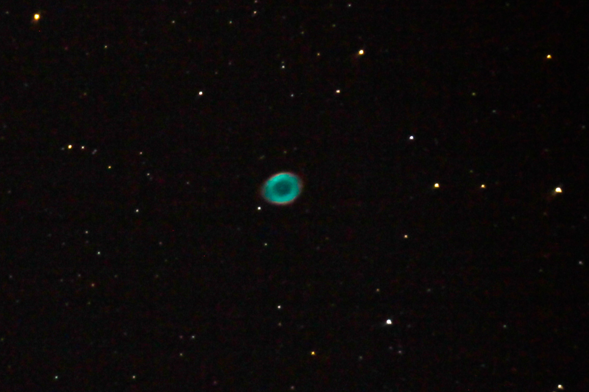  Ringnebel M57 bei nahezu Vollmond